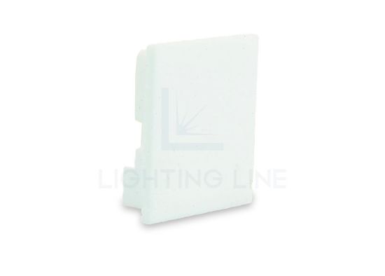 Bild von Weiße Kunststoff Endkappe für Profil SL15-01 mit hohem Diffusor