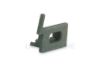 Picture of Left grey plastic end cap with hole for power cable for profile SL16-16 with high diffuser