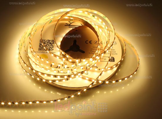 Immagine di Striscia led 5m bianco caldo 2700K 3step 2835 120led/m 24V 9,6W/m, PCB 5mm