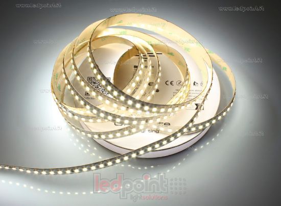 Immagine di Striscia led 5m bianco 4000K 3step 2835 160led/m 24V 15,5W/m