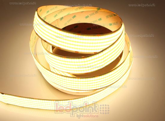 Picture of COB LED strip 5m warm white 3000K CRI Ra>93 1600leds/m 24V 40W/m 3cm PCB