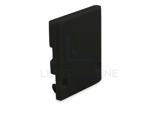 Bild von Schwarz Kunststoff Endkappe für Profil SL01-01 mit hohem Diffusor