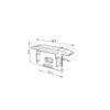 Picture of White plastic end cap with hole for profile RE05-01