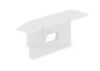 Picture of White plastic end cap with hole for profile RE05-01