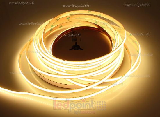Immagine di Striscia led COB 10m CCT 2700-6500K CRI Ra>90 2 fili 600led/m 24V 7,7W/m