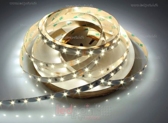 Immagine di Striscia led 5m bianco 4000K 3 step 2835 60led/m 24V 14,4W/m