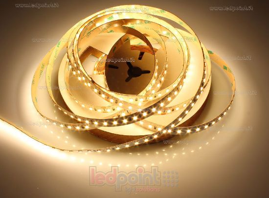 Immagine di Striscia led 25m bianco caldo 3000K 3step 2835 120led/m 24V 14,4W/m
