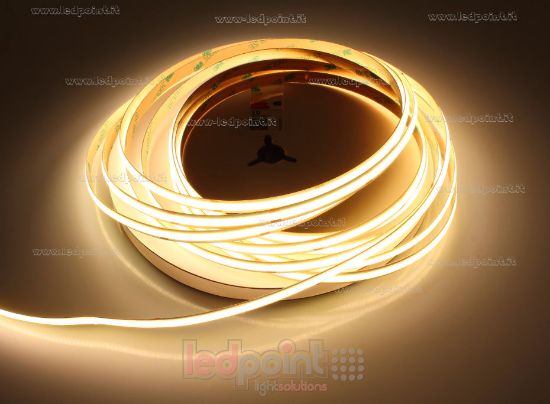 Bild von LED-Streifen COB 10m warm-weiß 3000K CRI Ra>90 480LEDs/m 24V 10,5W/m 120lm/W