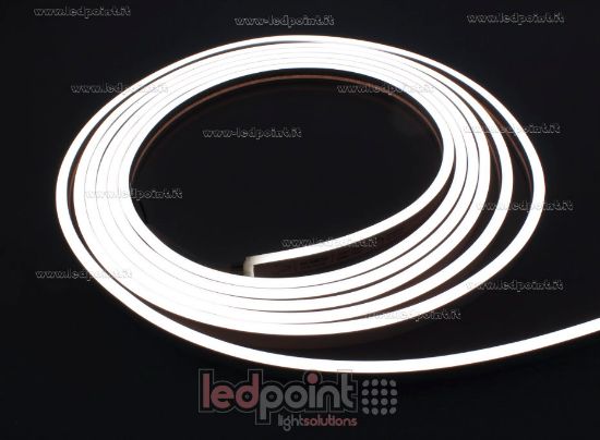 Picture of Led Neon Flex 6x12mm white 4000K 2835 24V 11W 140led/m IP65 5m