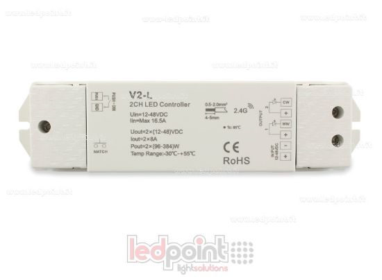Bild von CCT Kontroller 12-48V, 2ch*8A, RF 2.4G
