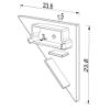 Bild von Weiße Endkäppchen seite Links für Wandaluminiumprofil WL02-03
