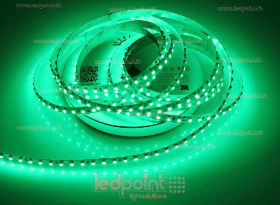 Immagine di Striscia led 5m verde 3528 120led/m 24V 9,6W/m