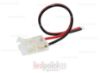 Bild von Verbinder mit 10cm Kabel, für 10mm PCB LED- und COB-Streifen, 2 Pins, transparente reduzierte Version