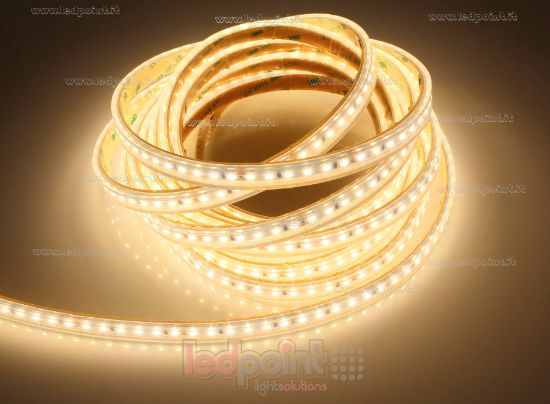 Bild von LED-Streifen 5m warm-weiß 3000K 3step 2835 120LEDs/m 24V 14,4W/m, IP65 dicker Syliconrohr