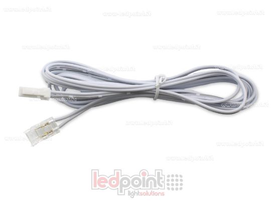 Bild von Transparenter 2-Pin-Verbinder mit 2m Kabel und Dupont-Ausgang für 8mm PCB LED- und COB-Streifen