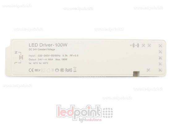 Picture of 100W 24V Slim Power Supply with Terminal Block for Sensors