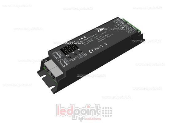 Immagine di Decoder DMX 512 & RDM, 5 canali da 4A l'uno, tensione 12-48V DC, porta RJ45