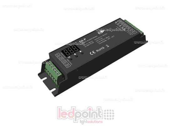 Immagine di Decoder DMX 512 & RDM, 5 canali da 4A l'uno, tensione 12-48V DC