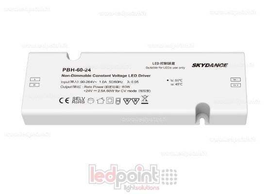 Immagine di Alimentatore 60W 24V compatibile con interfaccia dimmer e sensore