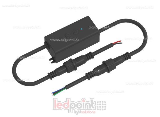 Bild von Wasserdichter IP67 RGB-Controller-Empfänger 12/24V, 3ch*1.5A, RF 2.4G und 2 Tasten