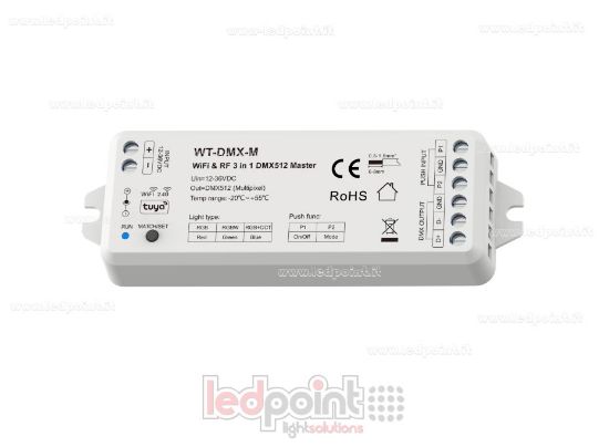 Immagine di Master Wi-Fi e RF 2.4Ghz 3 in 1 DMX512 12-36V