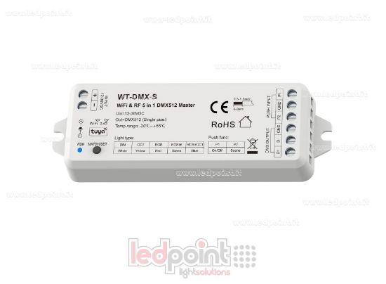 Picture of 5-in-1 DMX512 12-36V Wi-Fi and RF 2.4Ghz Master