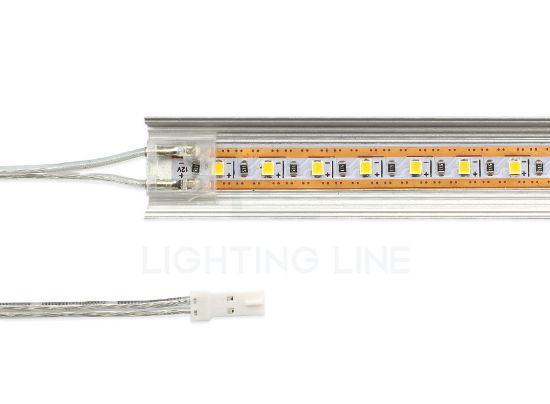 Immagine di Connettore per profili con diffusore LLD-03 con 20cm di cavo e connettore Dupont