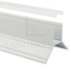 Immagine di Profilo in alluminio angolare per cartongesso verniciato bianco 42x32mm, 3 metri