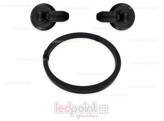 Picture of Flexible black steel profile ribbon for LED strips, 20m