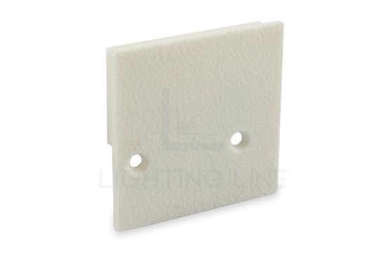 Picture of White right end cap for wall aluminium profile WL05-05
