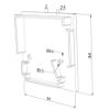 Picture of Grey left end cap for wall aluminium profile WL05-05