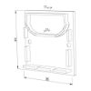 Picture of Black plastic end cap for profile SL18-25