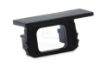 Picture of Black cap with hole for power cable for recessed RE14-23 aluminium profile