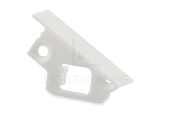 Bild von Weiß Endkäppchen seite Links für Aluminiumeinbauprofil RE13-23