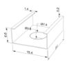 Bild von Metall-Montageclip für Aluminiumprofil SL19-26