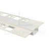 Immagine di Profilo in alluminio per cartongesso verniciato bianco 57x10mm pieghevole