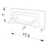 Picture of White cap for SL17-03 aluminium profile