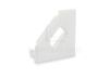 Picture of White cap for angular aluminium profile AN07-03 with hole for power cable