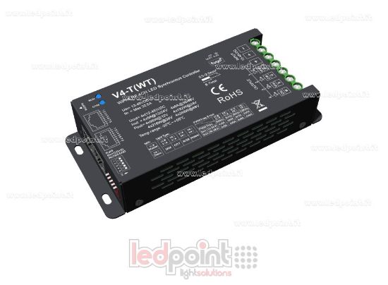 Picture of Synchronized WiFi and RF controller receiver with 12/48VDC, 4ch*8A, WiFi+RF 2.4G