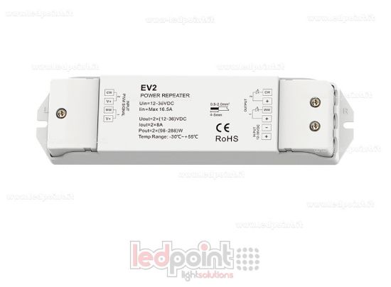 Picture of English: CCT Amplifier, 2 channels x 8A, 12-36V