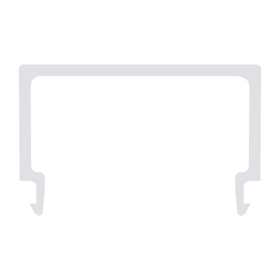 Picture of C-shaped diffuser for LLP-XXXX-01-XX type profiles
