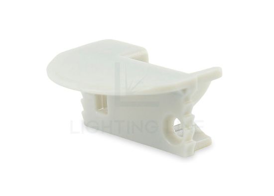 Picture of Left gray rounded cap for recessed aluminum profile RE10-02