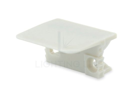 Picture of Square gray cap for recessed aluminum profile RE10-02
