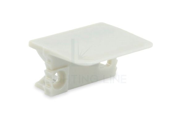 Picture of Square gray cap for recessed aluminum profile RE10-02