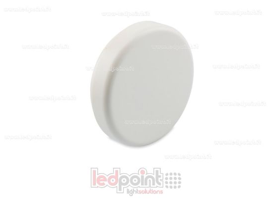 Picture of Round wall button, 60 mm diameter, white, self-powered