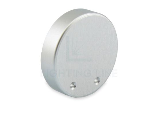 Picture of Grey metal endcap for round profiles NE01-14 and NE02-15