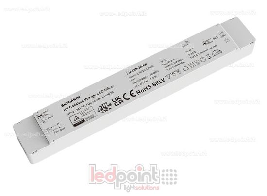 Immagine di Alimentatore 150W 24V, RF Wireless, push dim
