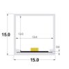 Picture of Polycarbonate tubular profile with insert for holding steel plate, 2 meters