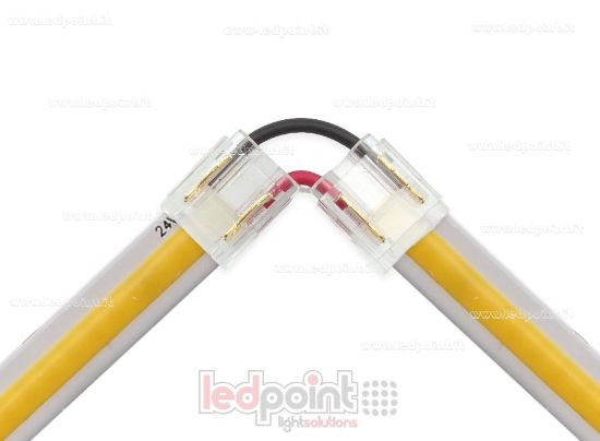 Bild von L-förmiger Verbinder zur Verbindung von 8mm PCB-Streifen und COB mit 2 Pins