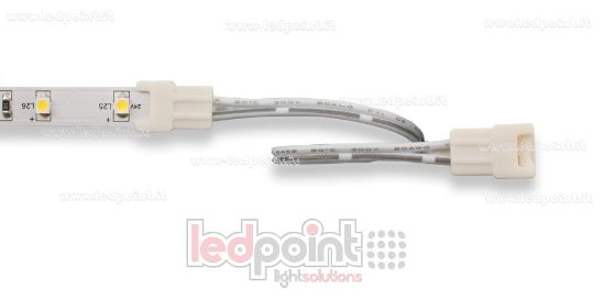 Bild von Doppelsteckverbinder mit 14cm Kabel 20 AWG für einfarbigen LED-Streifen 2835 und 3528 (PCB 8mm), verkleinerte Version